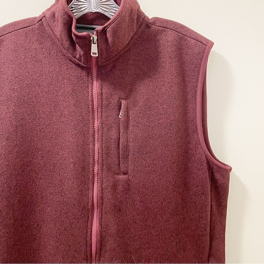 Chaps Fleece Mockneck Vest - Size Medium - Picture 2 of 9